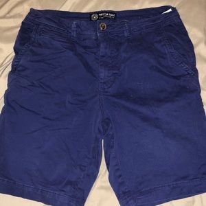 American Eagle Blue Chino Shorts